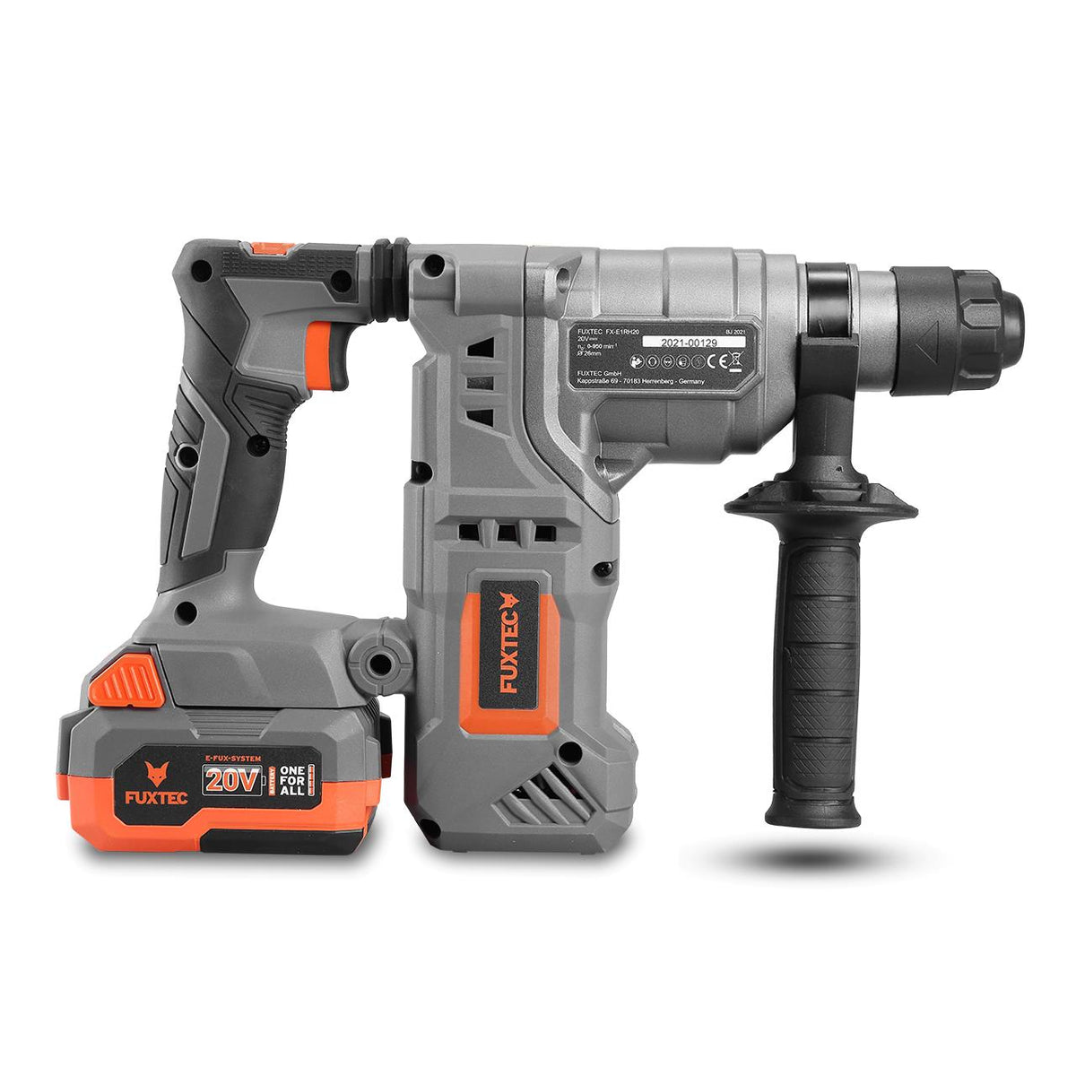 20V Akku Bohrhammer FX-E1RH20-Set und Meißel-Set