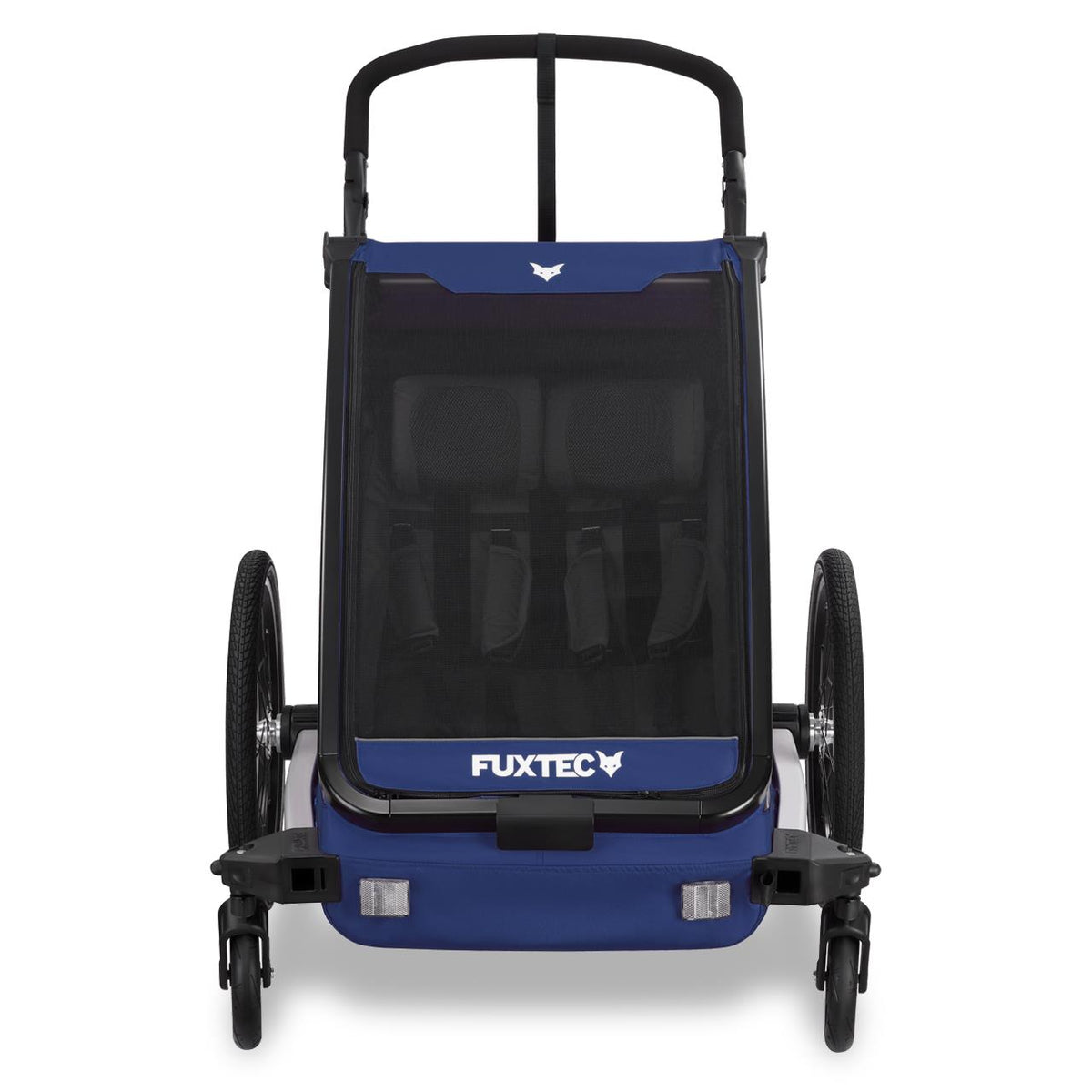 FUXTEC Fahrradanhänger/Jogger FX-FA1-SET-BLAU mit Jogger-Rad