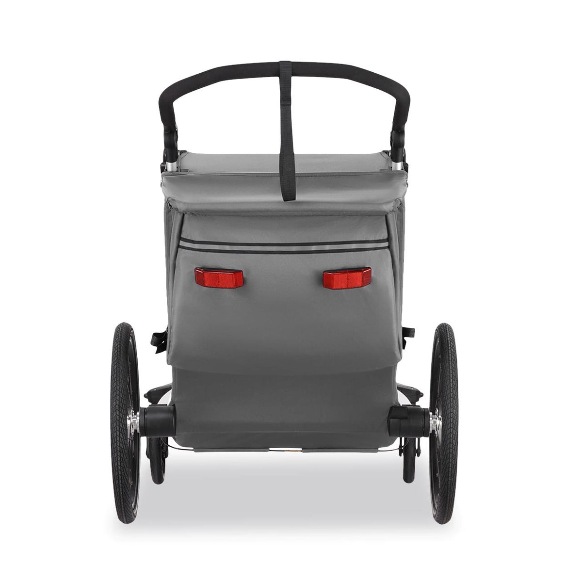 FUXTEC Fahrradanhänger/Jogger FX-FA1-SET-GRAU mit Jogger-Rad