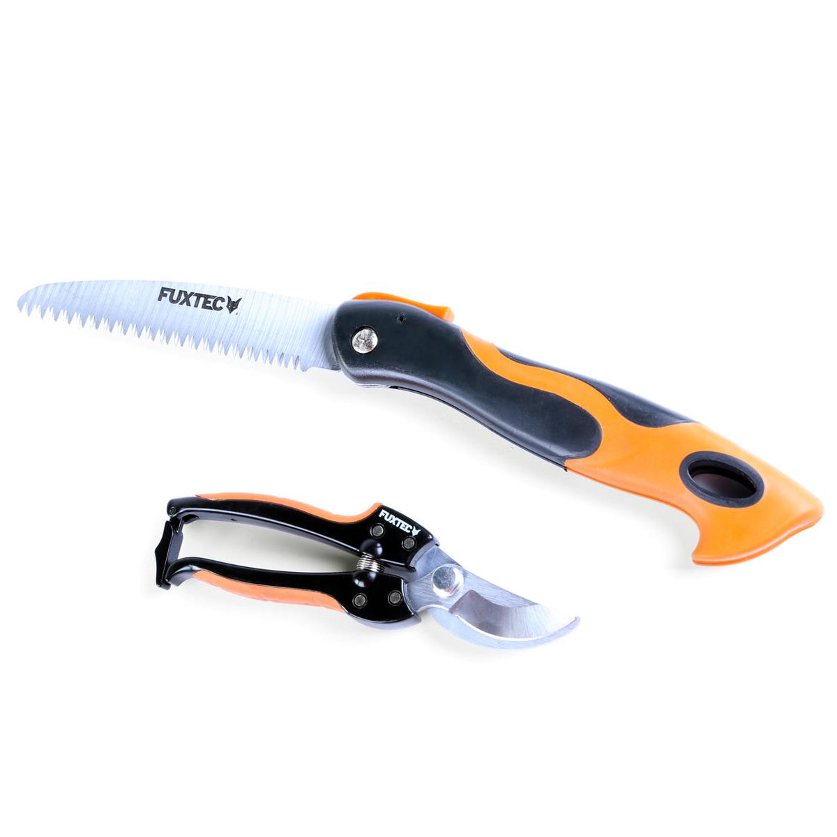 FUXTEC Gartenschere 2er Set - Rebschere & Klappsäge