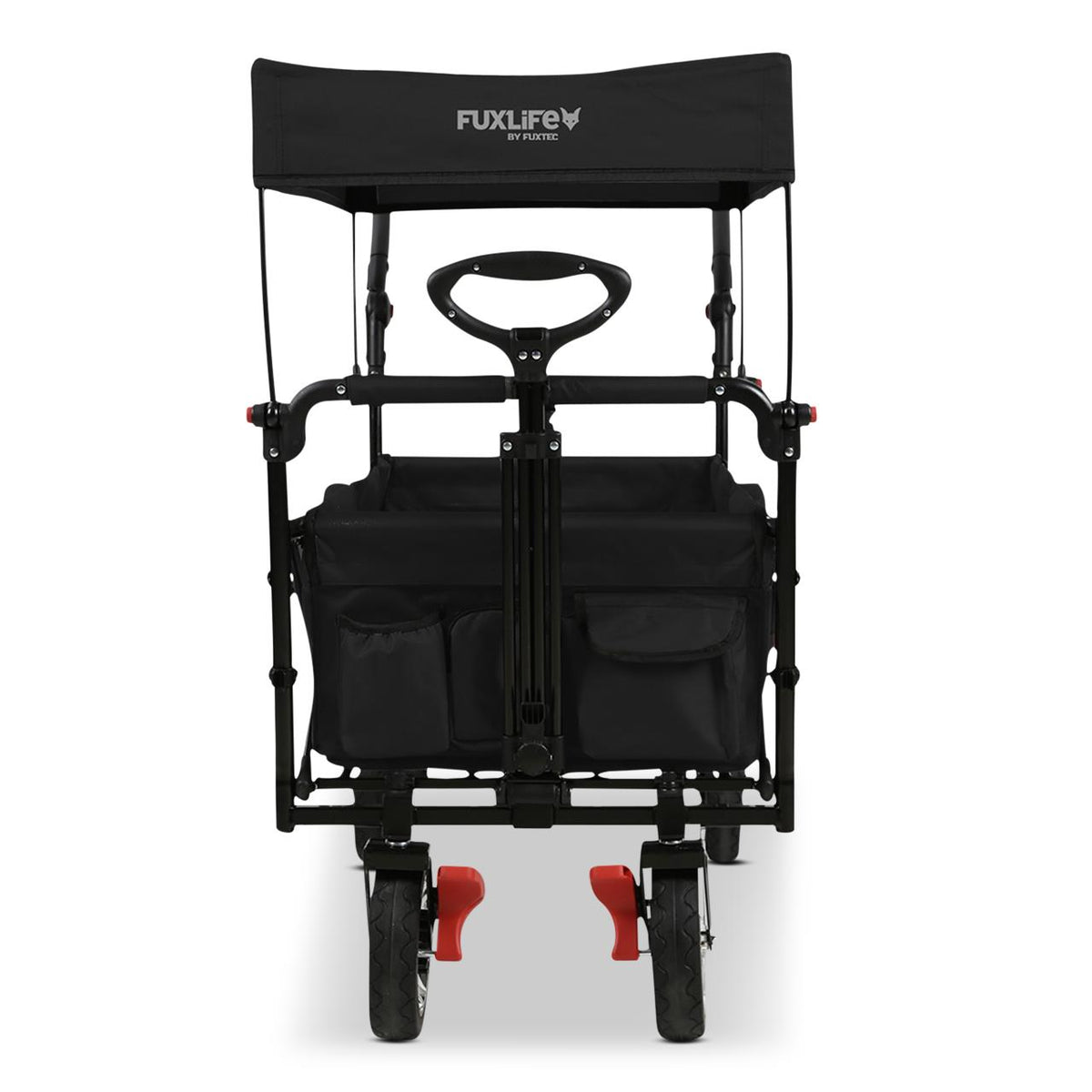 FUXTEC Bollerwagen FX-CT800 mit UV-geschütztem Sonnendach,Schiebegriff & Innenraumverlängerung