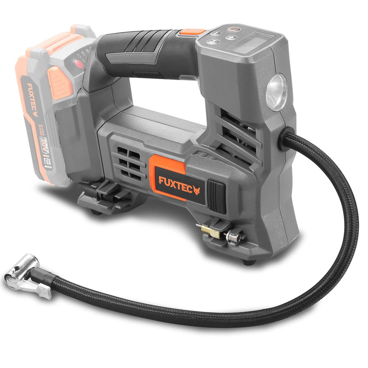 FUXTEC 20V Akku Kompressor FX-E1CI20 ohne Akkupack, ohne Ladegerät